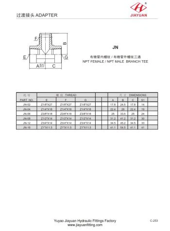 Kết nối mẫu đầy đủ NPT